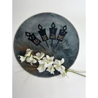 Grabstecker Aus Acryl in Kerzenform Mit 3 Verschiedenen Symbolen, Trauer, Tod, Friedhofsdekoration, Grabschmuck Acryl, Grab Friedhof Deko von VonHandgemachtinLaa