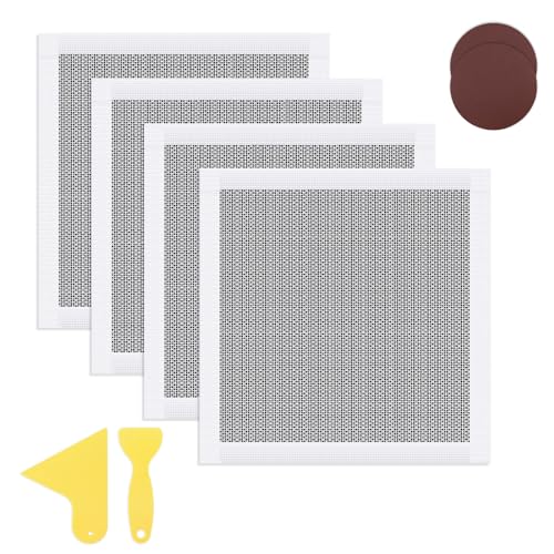 Modixun 4 Pack Trockenbau-Reparatur-Kit selbstklebend, 30 x 30cm für große Löcher, Fiberglas Mesh Aluminium Blatt Trockenbau Patch für Wand-Decke-Reparatur mit 2 Sandpapier & 2 Spachtel Modixun 4 Pack Trockenbau-Reparatur-Kit selbstklebend, 30 x 30cm für große Löcher, Fiberglas Mesh Aluminium Blatt Trockenbau Patch für Wand-Decke-Reparatur mit 2 Sandpapier & 2 Spachtel von Modixun
