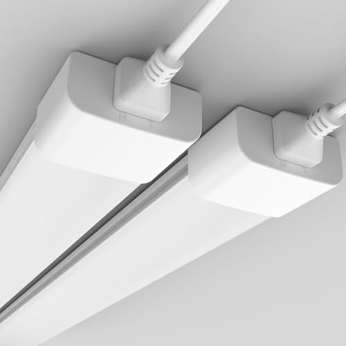 2 x LED Feuchtraumleuchte 150cm, 45W 4000K Neutralweiß Deckenleuchte Feuchtraum Flach, 5000LM LED Feuchtraumlampe, IP65 Wasserfest Werkstattlampe, Kellerleuchte, Neonröhre für Büro Lager Garage von Modlicht