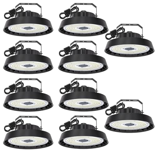 Modlicht 10er LED Hallenbeleuchtung 300W Kaltweiß 5000K | 90°Abstrahlwinkel 51000lm Strahler led UFO Highbay Industrielampe IP65 Hallenstrahler für Gewerbliche Lager/Werkstatt/Garage leuchte Modlicht 10er LED Hallenbeleuchtung 300W Kaltweiß 5000K | 90°Abstrahlwinkel 51000lm Strahler led UFO Highbay Industrielampe IP65 Hallenstrahler für Gewerbliche Lager/Werkstatt/Garage leuchte von Modlicht