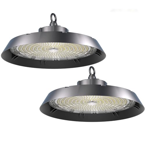 Modlicht 2pcs Hallenbeleuchtung LED 200W 170lm/w | 5000K Tageslicht Kaltweiß | Kein Flimmern 90°Abstrahlwinkel | Highbay IP65 UFO Hallenstrahler Industrielampe für Lager/Werkstatt/Garage/Baustelle von Modlicht