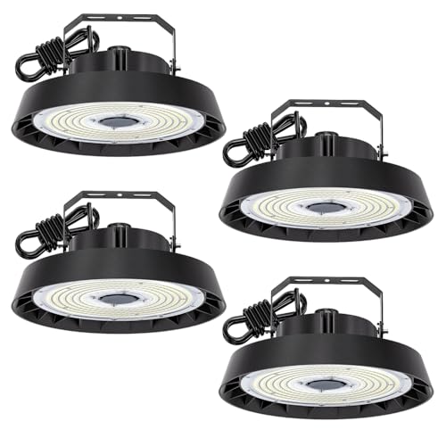 Modlicht 4er LED Hallenbeleuchtung 300W Kaltweiß 5000K | 90°Abstrahlwinkel 51000lm Strahler led UFO Highbay Industrielampe IP65 Hallenstrahler für Gewerbliche Lager/Werkstatt/Garage leuchte Modlicht 4er LED Hallenbeleuchtung 300W Kaltweiß 5000K | 90°Abstrahlwinkel 51000lm Strahler led UFO Highbay Industrielampe IP65 Hallenstrahler für Gewerbliche Lager/Werkstatt/Garage leuchte von Modlicht