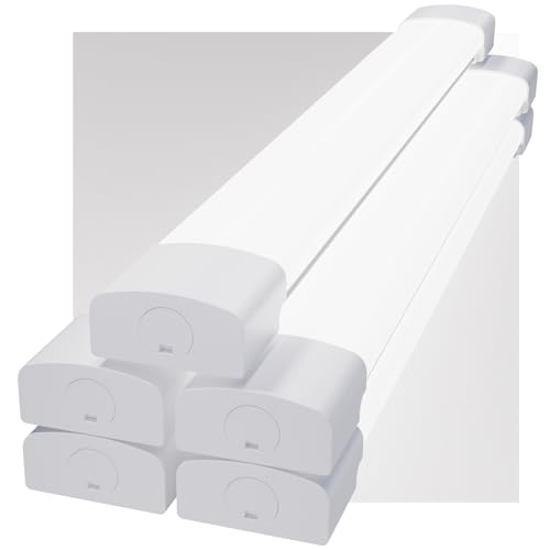 Modlicht LED Feuchtraumleuchte 60cm 5000K Kalteweiß 18W 1980LM, Deckenleuchte Röhre in Reihenschaltung, IP65 Wasserdicht Feuchtraumlampe für Werkstatt Keller Bad Büros Lager Garage-5PCS von Modlicht