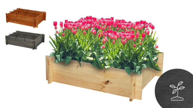 Modo24 Hochbeet ZP05 Kräuterbeet Holz Pflanzbeet Garten FSC Holz, Pflanzenbeet Hochbeet Gartenbeet aus Holz, viele Größen und Farben von Modo24