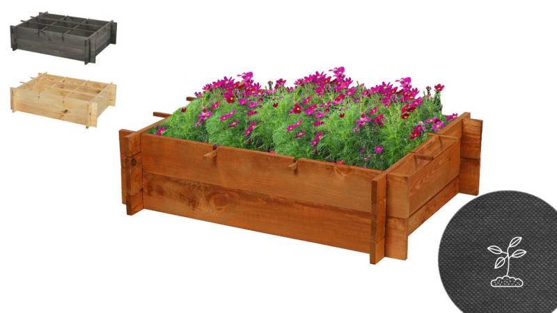 Modo24 Hochbeet ZP05 Kräuterbeet Holz Pflanzbeet Garten FSC Holz, Pflanzenbeet Hochbeet Gartenbeet aus Holz, viele Größen und Farben von Modo24