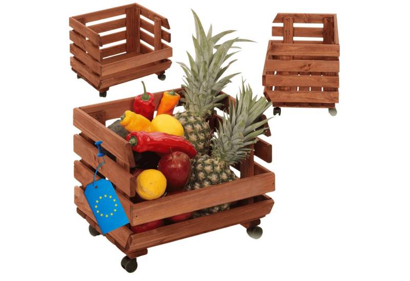 Modo24 Küchenregal Modular Holzregal für Gemüse Obst auf Rollen, Stapelbares Regalsystem, Kartoffelsteige, Küchenregal, Vorratsregal, Gemüseregal, 3 Farben Modo24 Küchenregal Modular Holzregal für Gemüse Obst auf Rollen, Stapelbares Regalsystem, Kartoffelsteige, Küchenregal, Vorratsregal, Gemüseregal, 3 Farben von Modo24