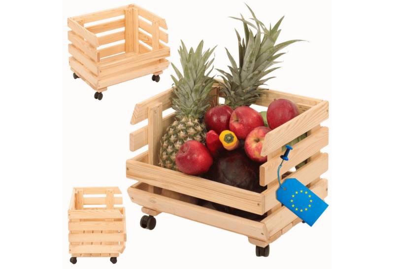 Modo24 Küchenregal Modular Holzregal für Gemüse Obst auf Rollen, Stapelbares Regalsystem, Kartoffelsteige, Küchenregal, Vorratsregal, Gemüseregal, 3 Farben Modo24 Küchenregal Modular Holzregal für Gemüse Obst auf Rollen, Stapelbares Regalsystem, Kartoffelsteige, Küchenregal, Vorratsregal, Gemüseregal, 3 Farben von Modo24
