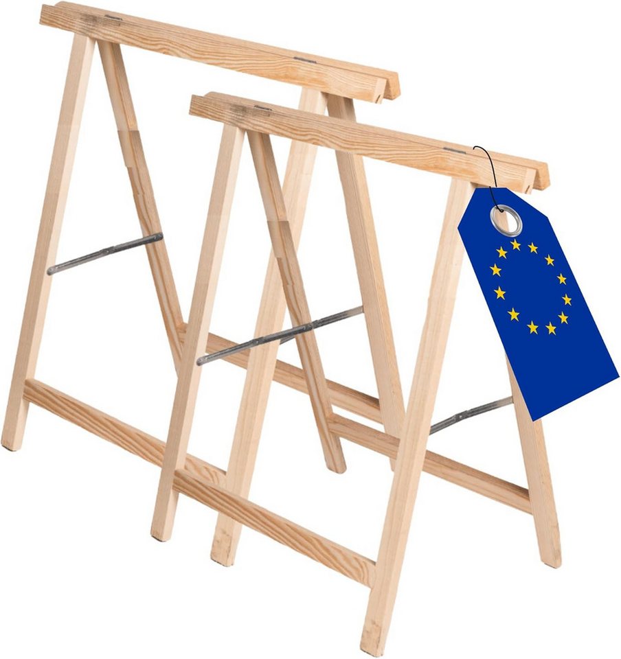 Modo24 Sägebock Holzbock, Klappbock, Arbeitsbock, Tapezierbock, Montagebock, Unterstellbock SDKM, 73x73x44 cm, 4 Farben und verschiedene Sets Modo24 Sägebock Holzbock, Klappbock, Arbeitsbock, Tapezierbock, Montagebock, Unterstellbock SDKM, 73x73x44 cm, 4 Farben und verschiedene Sets von Modo24