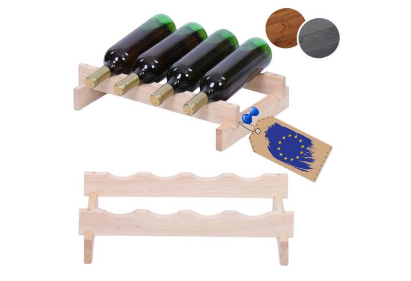 Modo24 Weinregal Weinregal, Holzregal, Modulares Weinständer, Weinhalter, Flaschenständer, Flaschenregal, Modernes Getränkeregal von Modo24