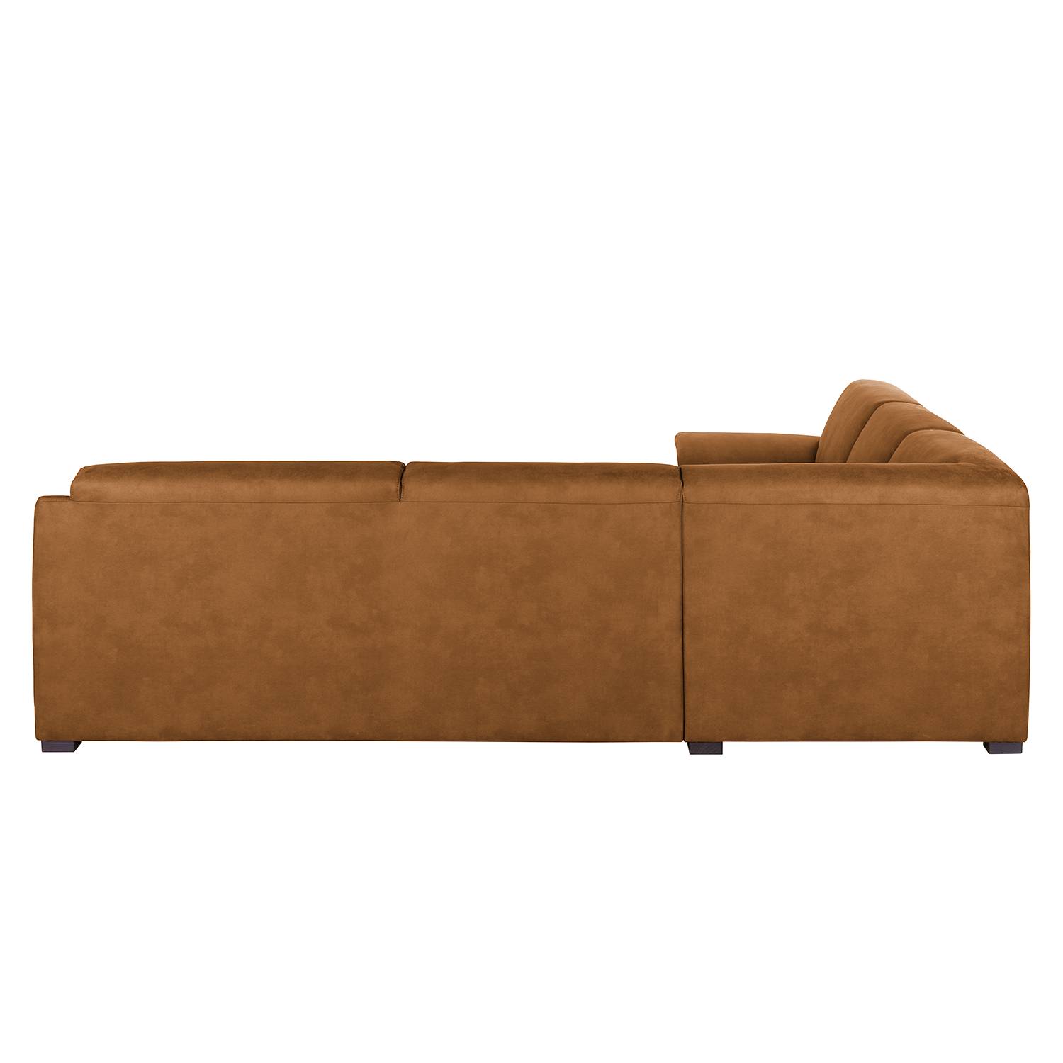 Modoform Boxspring-Ecksofa Pignola Hellbraun Microfaser 259x80x289 cm (BxHxT) Modern von Modoform