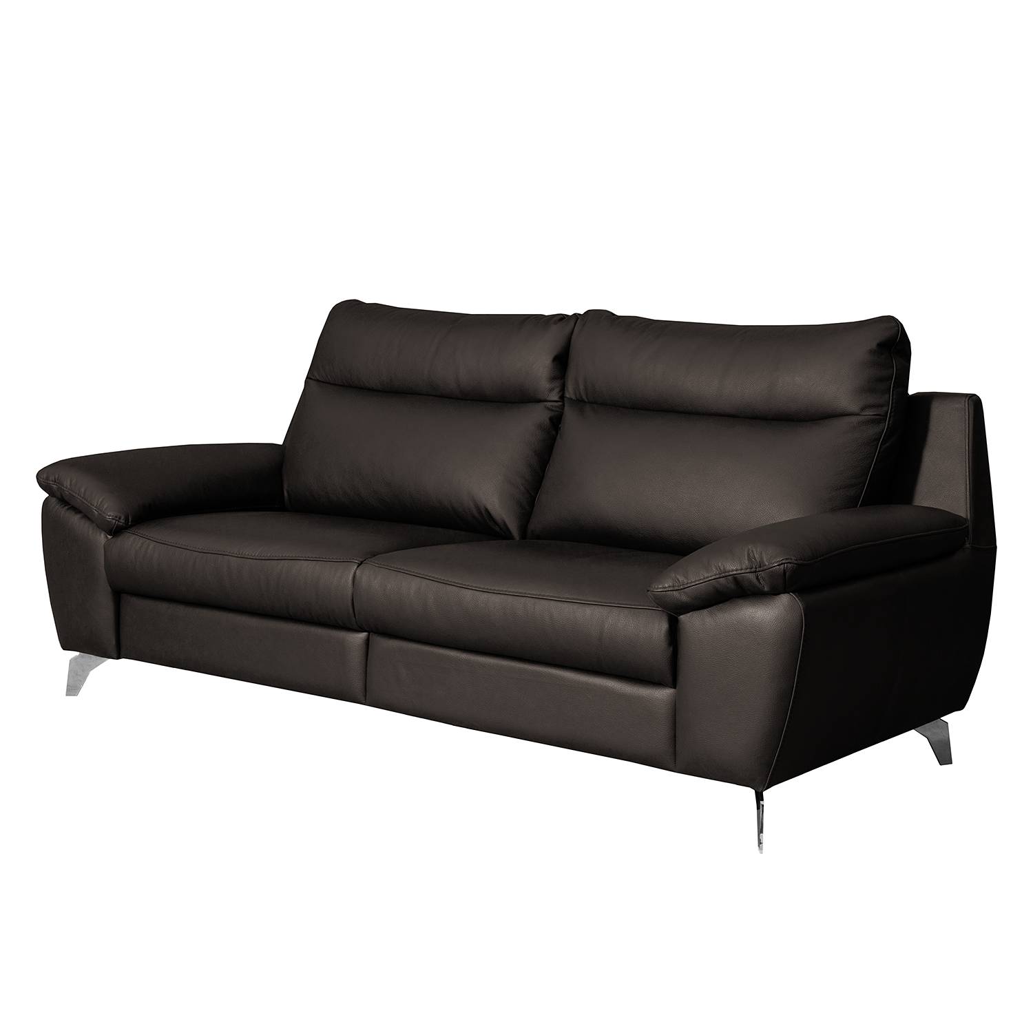 Modoform Sofa Kimball 2,5-Sitzer Dunkelbraun Echtleder 216x95x96 cm von Modoform