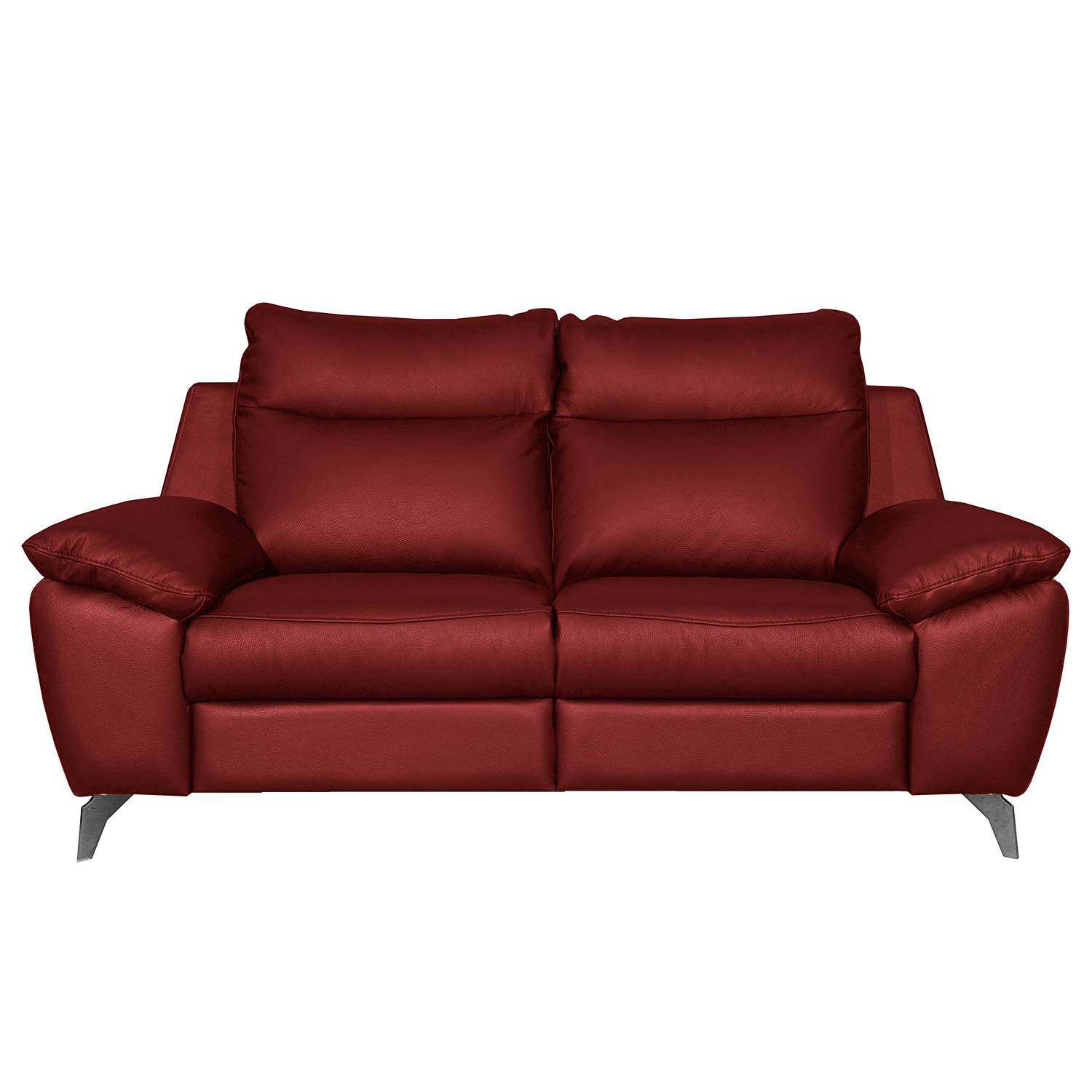 home24 Sofa Kimball 2 -Sitzer Rot/Rot Bezug: Echtleder Füße: Metall verchromt 178 x 95 x 96cm Relaxfunktion Modern home24 Sofa Kimball 2 -Sitzer Rot/Rot Bezug: Echtleder Füße: Metall verchromt 178 x 95 x 96cm Relaxfunktion Modern von home24