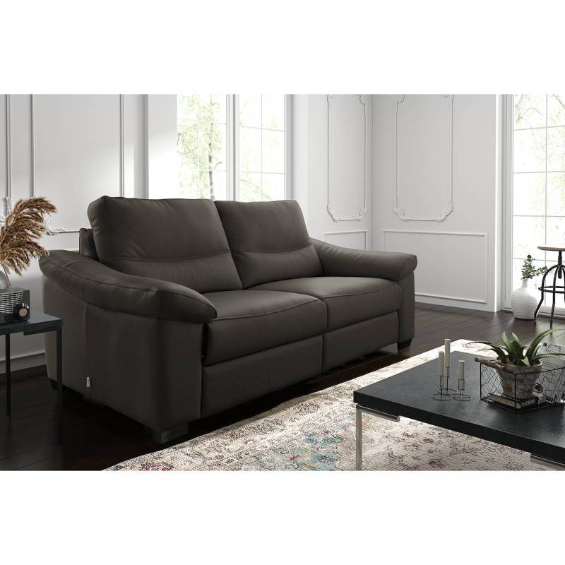 Modoform Sofa Lamexa I 2-Sitzer Dunkelgrau Echtleder 175x95x98 cm von Modoform