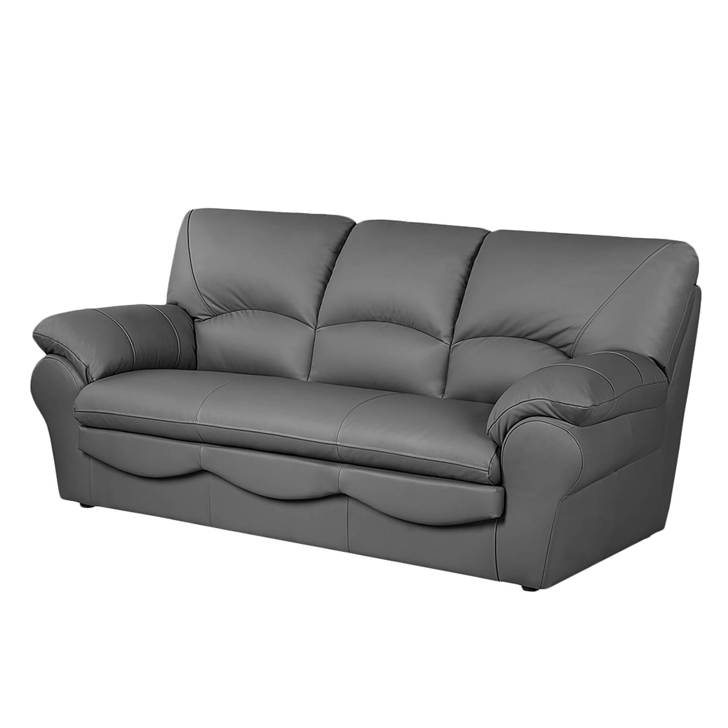 Modoform Sofa Torsby 3-Sitzer Grau Kunstleder 205x92x85 cm von Modoform