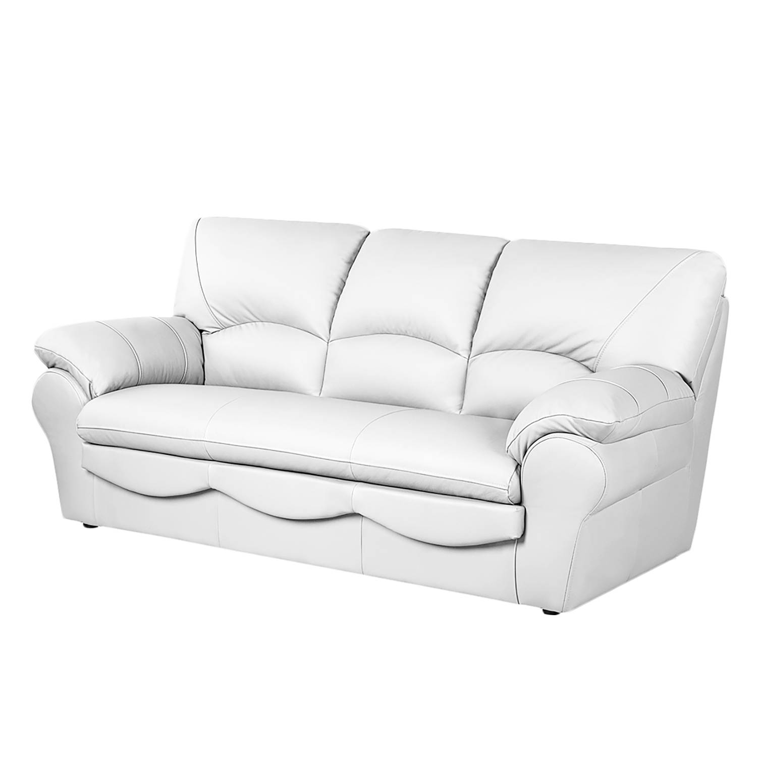 Modoform Sofa Torsby 3-Sitzer Weiß Kunstleder 205x92x85 cm von Modoform