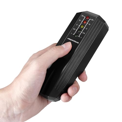 EMF-Messgeräte, 5 LEDs EMF Meter, 50Hz - 20.000Hz Strahlungsdetektor Tragbarer, Elektromagnetische paranormale Geräte Tester Magnetfeld Ghost Hunting Detektor von Modonghua