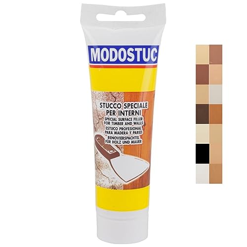 Original MODOSTUC Holzkitt Douglas – 250 g gebrauchsfertige Füllmasse für Holz & Wand, Holz-Spachtelmasse, perfekte Klebefestigkeit & schnell trocknend, ideal zum Reparieren von Holzschäden von Modostuc