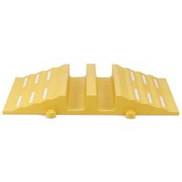 dancop Schlauch- und Kabelbrücke, Rampe, Breite 680 mm, gelb von dancop
