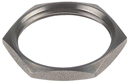 MARENO Mutter für Gas-Herd Modular 70/70K M10x1 MsCr SW 14 Höhe 4mm von Modular