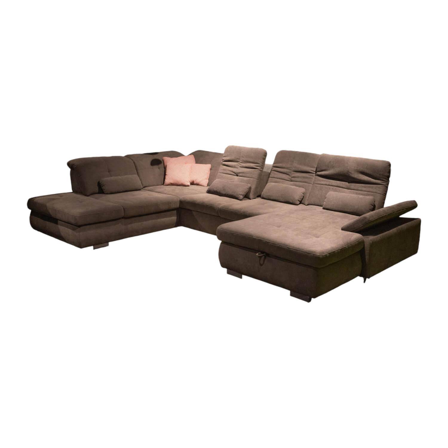 Funktions-Wohnlandschaft MM MP1044 Stoff Belle Grey Grau Fuß Metall Hochglanz In... Funktions-Wohnlandschaft MM MP1044 Stoff Belle Grey Grau Fuß Metall Hochglanz In... von Modulmaster