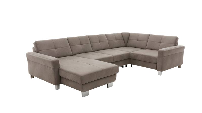 Modulmaster Wohnlandschaft MM-MP1139 ca. 351x214cm in Stoff Saddle grau von Modulmaster
