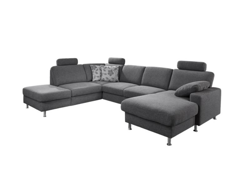 Modulmaster Wohnlandschaft MM-ZE1007 ca. 309x235 cm in Stoff Unica grau von Modulmaster