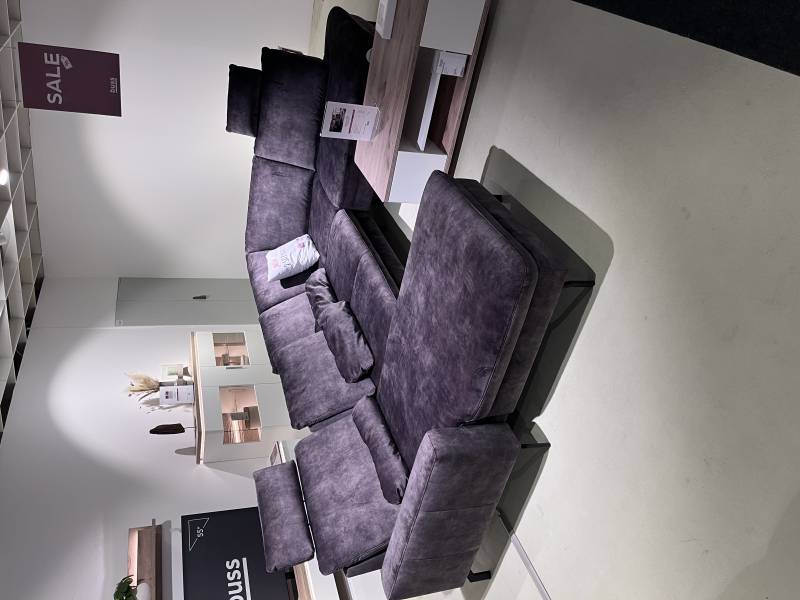 Modulmaster Wohnlandschaft  in Stoff Amira grey Pg.B von Modulmaster