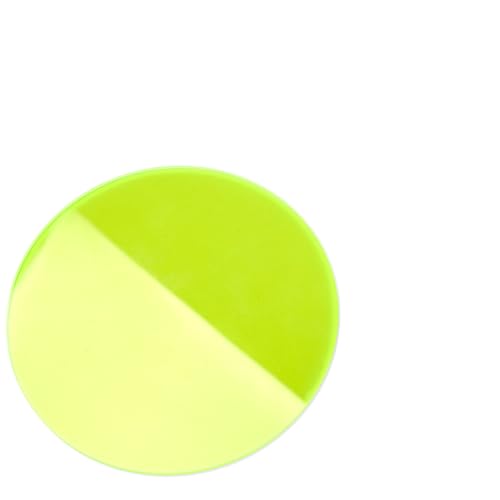 Modulor Acrylglas GS Scheiben farbig, vielfältig nutzbare und fluoreszierende Acrylglasscheibe für Lichtobjekte und Beleuchtungszwecke, 3 mm dicke Acrylscheibe in Ø 100 mm, grün transparent von Modulor