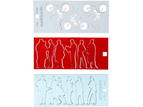 Modulor Acrylglas Silhouetten-Figuren, gelasert, 1:50, Figuren 1, 4 Einzel- und 1 Doppelfigur, hellgrün Modulor Acrylglas Silhouetten-Figuren, gelasert, 1:50, Figuren 1, 4 Einzel- und 1 Doppelfigur, hellgrün von Modulor
