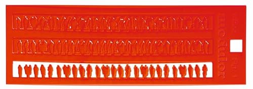 Modulor Acrylglas Silhouetten-Figuren, gelasert, 1:500, Figuren 1, 75 Elemente, rot von Modulor