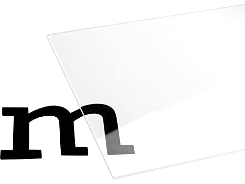 Modulor Acrylglas XT transparent farblos, vielfältig nutzbare Acrylglasplatte für Verglasungen im Innen- und Außenbereich, 2,00 x 250 x 500 mm von Modulor