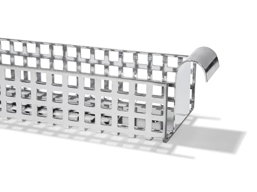 Modulor Adam Wieland Kabelkanal für Tischgestell E2, Kabelführung für den Schreibtisch (9,5 x 5,0 x 95,0 cm), Kabelhalterung inklusive Schrauben, verchromt von Modulor