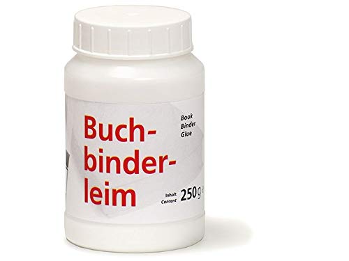 Modulor Buchbinderleim, 250 g, transparent aushärtender Kunstharz Dispersionsleim in der Kunststoff-Dose, Leim für Karton und Pappe, farblos von Modulor
