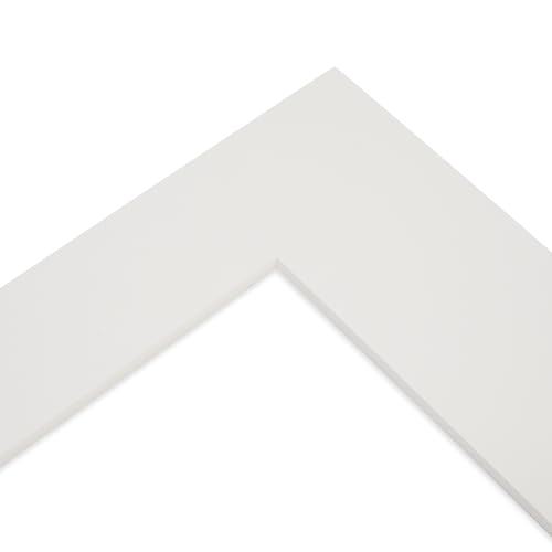 Modulor Fertigpassepartout für Zeichnungen, Fotos, Kunstdrucke etc. 1,4 mm Stärke, Außenmaße: 30 x 40 cm, Innenmaße: 20 x 29 cm, hellweiß von Modulor