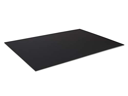 Modulor Kapa Graph, Leichtschaumplatte mit Deckschicht aus mattem Zellstoff, 5 mm x 700 mm x 1000 mm, Platte mit PUR-Hartschaumkern, schwarz von Modulor