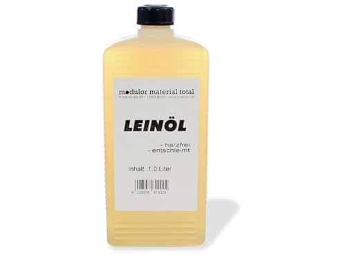 Modulor Leinöl, Holzschutzmittel oder Binde- bzw. Malmittel, Kunststoffflasche 1000 ml Modulor Leinöl, Holzschutzmittel oder Binde- bzw. Malmittel, Kunststoffflasche 1000 ml von Modulor