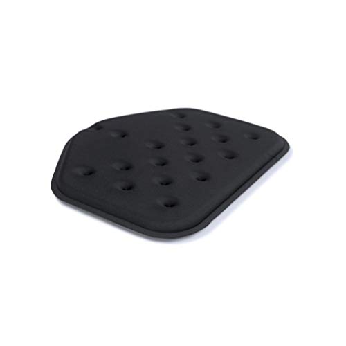 Modulor Sitzkissen für Arbeitsstuhl, 38 cm x 25 (36) cm (B x T), Stuhlkissen mit Schaumstoffkern, Sitzauflage mit strapazierfähigem Stoff, schwarz von Modulor