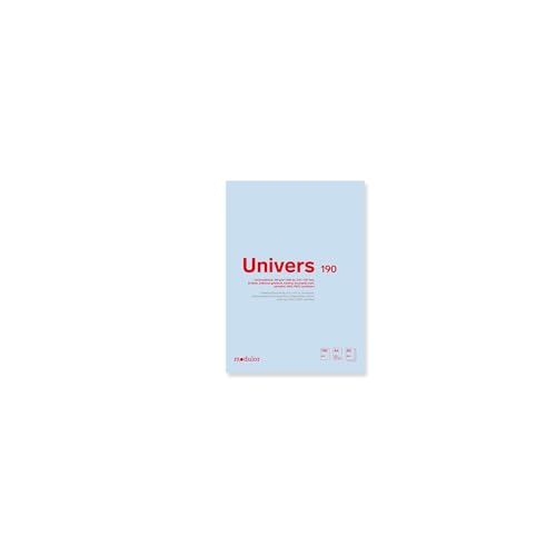 Modulor Universalblock U190, Zeichenblock DIN A4 mit 50 Blatt (blanko), Skizzenblock aus hochweißem Papier mit matter Oberfläche, 190 g/m², 210 x 297 mm von Modulor