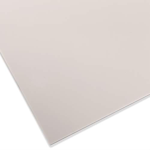 PLEXIGLAS® GS farbig, vielfältig nutzbares und bruchfestes Marken Acrylglas für Lichtobjekte etc., 3 mm dicke PLEXIGLAS® GS Platte in 12 x 25 cm, grau opak (7H32) von Modulor