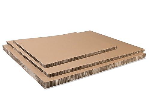 Pappwabenplatte papierkaschiert, Honeycomb, 20,0 x 500 x 700 mm, Wabenplatte für Bühnen-, Messe- oder Möbelbau, braun Pappwabenplatte papierkaschiert, Honeycomb, 20,0 x 500 x 700 mm, Wabenplatte für Bühnen-, Messe- oder Möbelbau, braun von Modulor