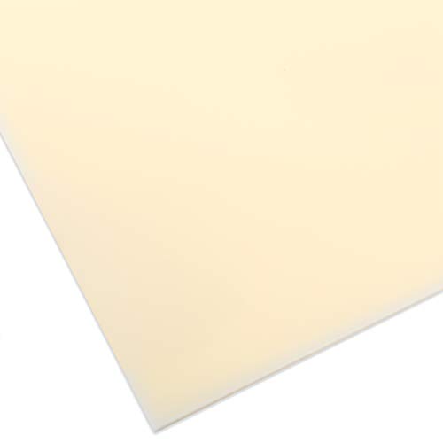 PLEXIGLAS® GS farbig, vielfältig nutzbares und bruchfestes Marken Acrylglas für Lichtobjekte etc., 3 mm dicke PLEXIGLAS® GS Platte in 12 x 25 cm, creme transluzent (1H02) von Modulor