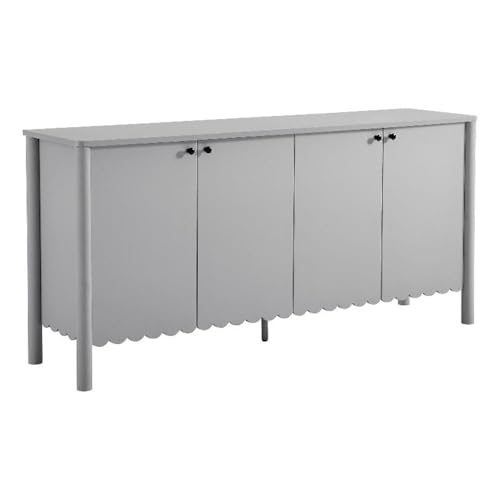 Modway Emmeline Sideboard mit 4 Türen, gewellt, Hellgrau Modway Emmeline Sideboard mit 4 Türen, gewellt, Hellgrau von Modway