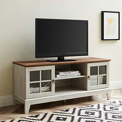 Modway Isle Coastal Moderner 47-Zoll-TV Board in Walnuss-Weiß von Modway