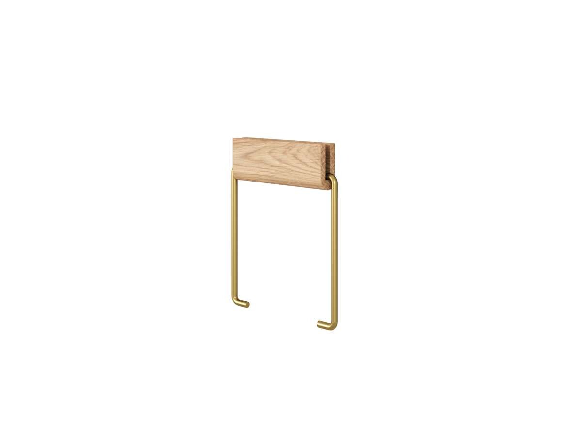 Moebe - Toilet Roll Holder Oak/Brass Moebe von Moebe