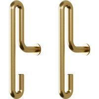 MOEBE - Wall Hook small, matt gold (2er-Set) von Moebe