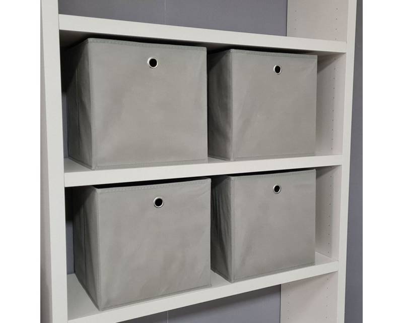 Möbel Akut Faltbox Faltbox Korb Regal 4er Set Aufbewahrungsbox 32x32x32 cm von Möbel Akut
