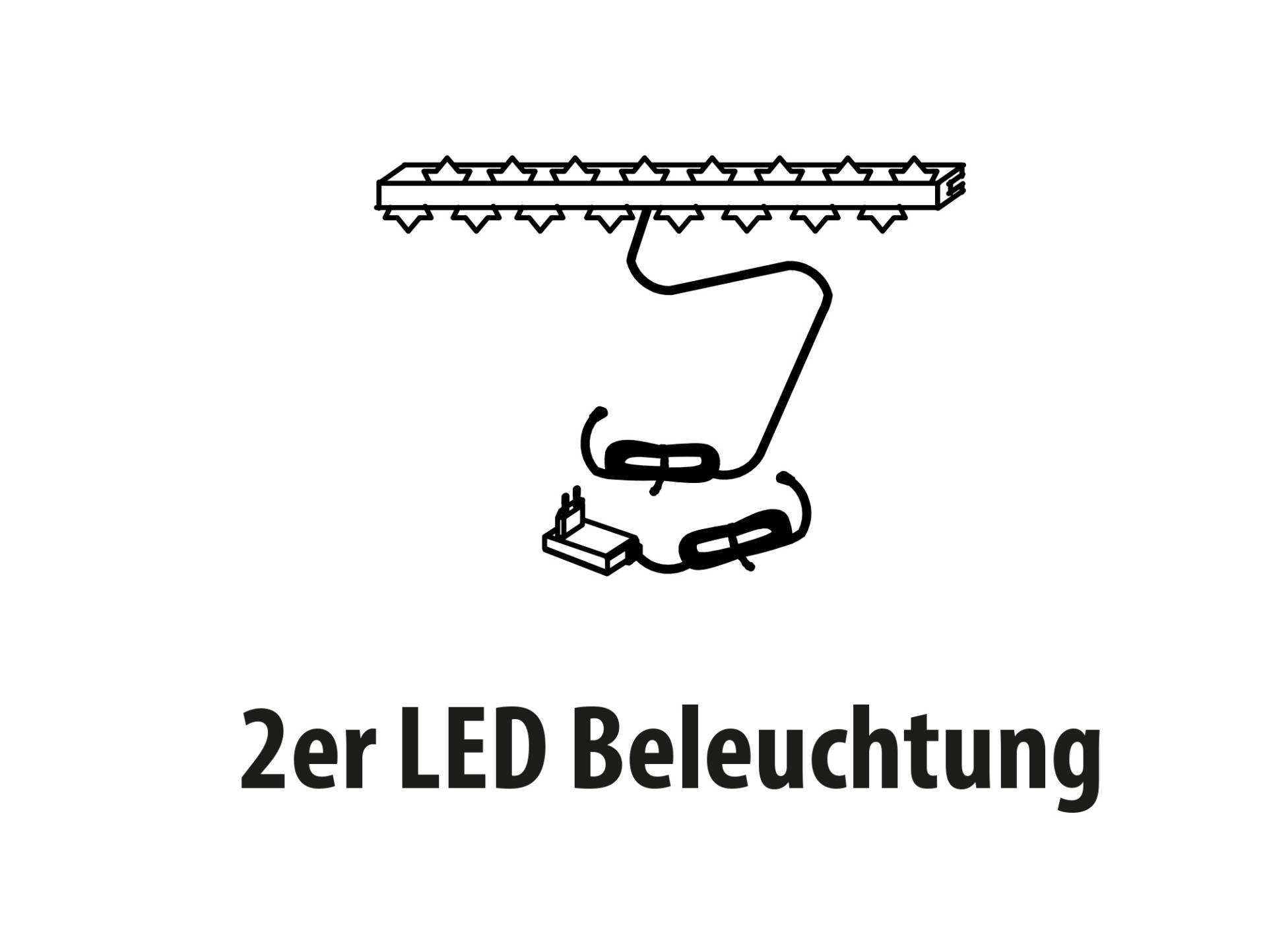 2er LED Beleuchtung für Glasboden oder Rückwand warmweiss 2er LED Beleuchtung für Glasboden oder Rückwand warmweiss von Möbel-Eins