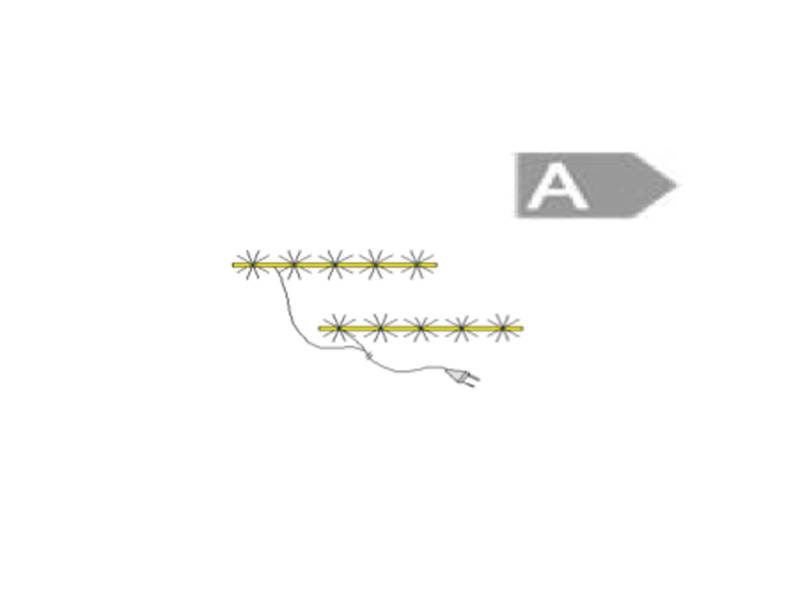 2er LED Beleuchtungsleiste weiss mit up+down-light 643 mm von Möbel-Eins