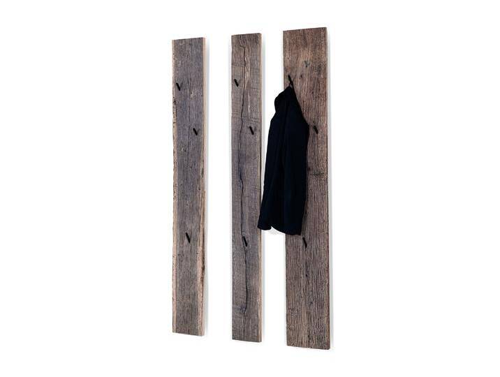3er Set Garderobenleisten , Material Massivholz, Eiche Altholz von Möbel-Eins