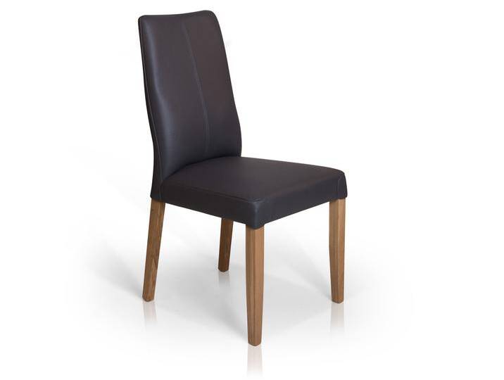 ADRIAN Polsterstuhl, Material Echtleder / Massivholz, dunkelgrau ADRIAN Polsterstuhl, Material Echtleder / Massivholz, dunkelgrau von Möbel-Eins